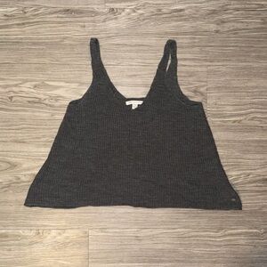 American Eagle Outfitters Knit Tank Top Gray Womens Size M Beach Hippie Boho